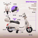 Jeździk akumulatorowy Scooter Vespa z kuferkiem biały