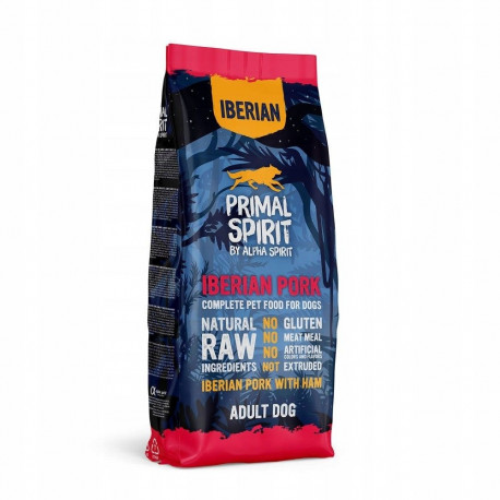 Semi-Moist Dog Food - PRIMAL SPIRIT Iberian 70% Pork Ham 12 kg