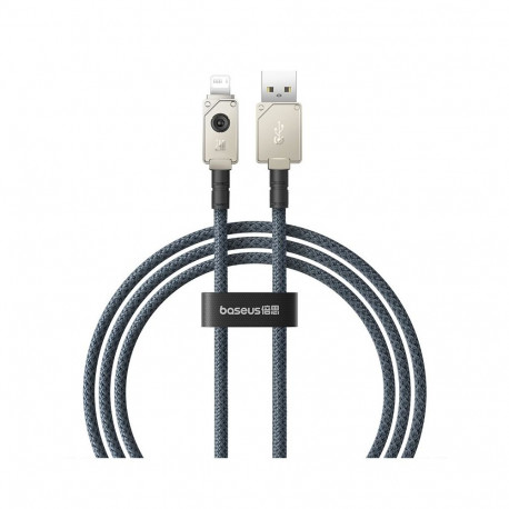 Cable - Baseus Unbreakable USB A to iP 1m 5V-2.4A 480Mbit/s Aramid White