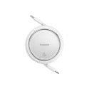 Charging Cable - Baseus Free2Pull Expandable USB C to iP Lightning 20W Fast Charging 1m White