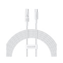 USB Cable - Baseus Gem USB C to USB C Fast Charging 100 W 2 m White