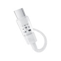 USB Cable - Baseus Gem USB C to USB C Fast Charging 100 W 2 m White