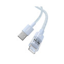 Charging Cable - Baseus Gem USB to IP 2.4A Fast Charging 1m Blue