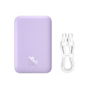 Power Bank - Baseus Magnetic Mini Air 6000 mAh 20W USB Type-A Type-C Purple Power Bank - Baseus Magnetic Mini Air 6000 mAh 20W USB Type-A Type-C Purple