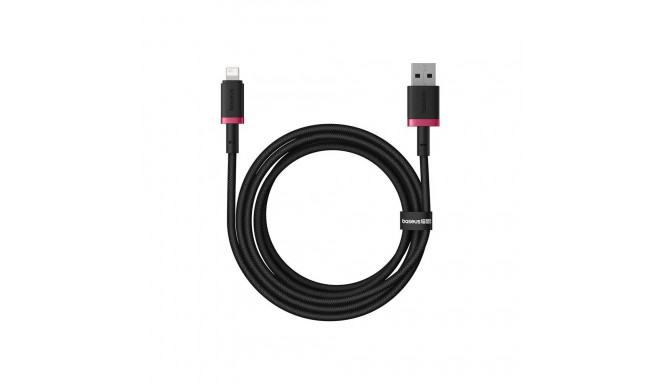 Charging Cable - Baseus Dura Type A to IP 2.4A 2m Fast Charging Black, Red