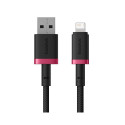 Charging Cable - Baseus Dura Type A to IP 2.4A 2m Fast Charging Black, Red
