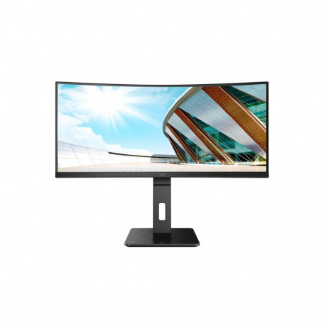 Monitor - AOC CU34P2A 34" Curved VA Quad HD 3440x1440 100Hz USB 3.2 Black
