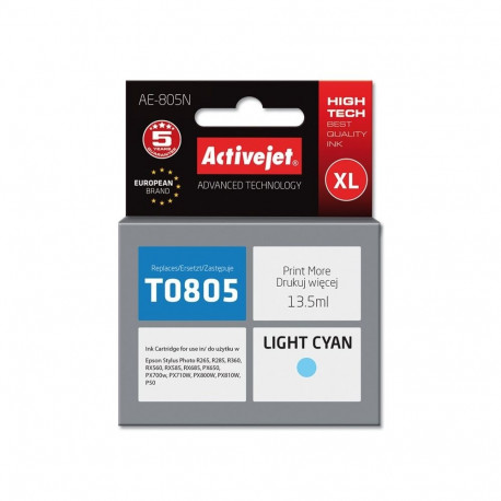 Ink Cartridge - Activejet Ae-805n Supreme, Light Blue