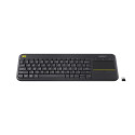 Wireless Keyboard - Logitech K400 Plus Mini Touchpad Black