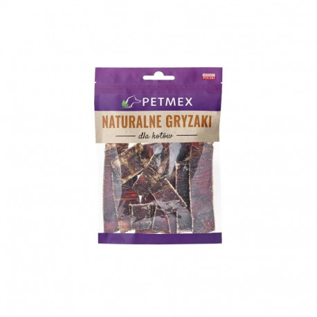 Cat Treats - Petmex Beef Gullet Strips - 40g, Yellow