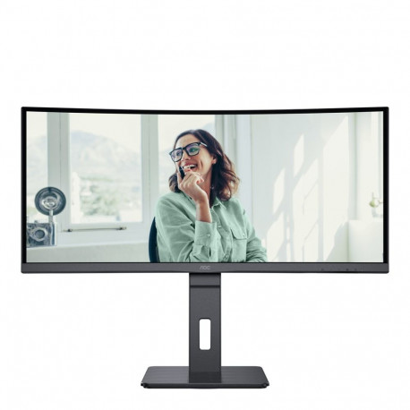 Monitor - AOC CU34P3CV 34" UltraWide Quad HD 3440 x 1440 Curved LED Black