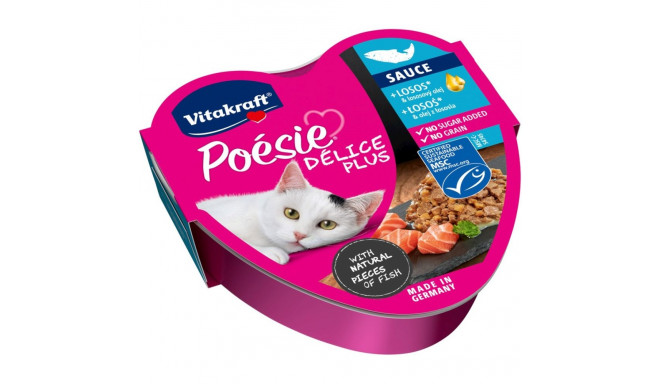 Cat Food - VITAKRAFT POESIE DELICE PLUS Salmon 85g Wet Food 9% Protein