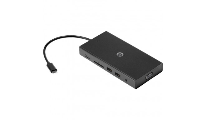 USB Hub - HP Travel USB-C Multi Port Hub Black