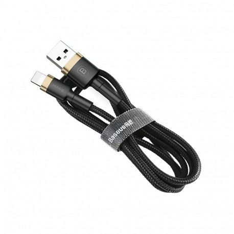 Cable - Baseus Cafule Lightning to USB A 1m 480Mbit/s 2.4A Black, Gold