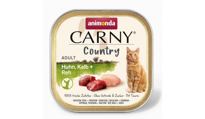 Wet Cat Food - Animonda Carny Country Chicken, Blue