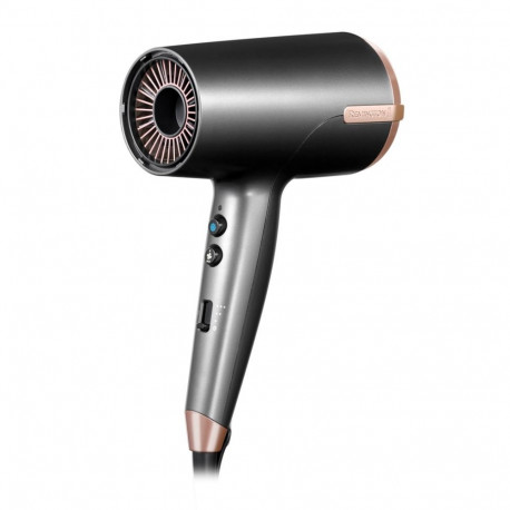 Hair Dryer - Remington D6077 2000 W with Diffuser and Carrying Case, Bronze/Grey