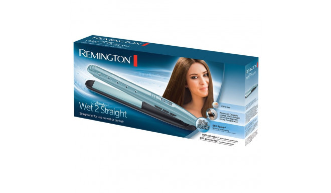 Hair Straightener - Remington S7300 Ceramic 230°C 10 Levels 15s Warm-Up Auto Off Warm Black, Blue