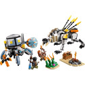 Construction Set - LEGO HORIZON 77037 Aloy & Varl vs. Shell-Walker & Sawtooth 768 Elements, 2 Minifi