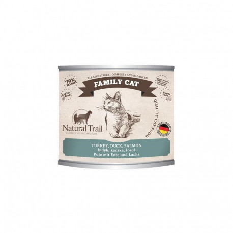 Wet Cat Food - Natural Trail Turkey Duck Salmon 200g Grain-Free