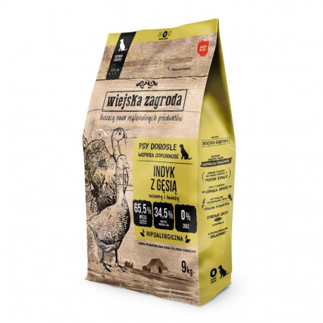 Dog Food - WIEJSKA ZAGRODA Turkey & Goose M 9kg