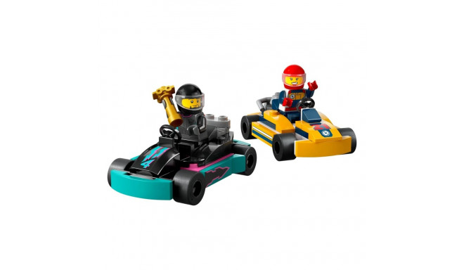 LEGO Set - LEGO City 60400 Go-Karts with 2 Minifigures 99 Pieces