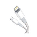 Cable - Baseus Lightning to USB C 1m 480 Mbit/s ABS White