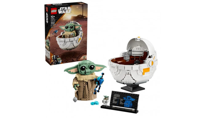 Construction Set - LEGO STAR WARS 75403 Grogu with Hover Pram 1048 Elements