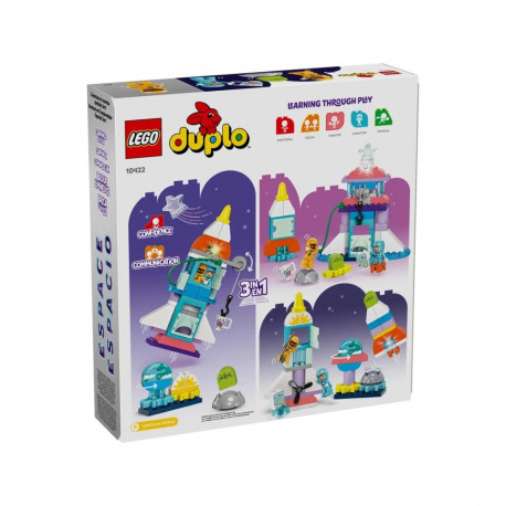 LEGO DUPLO - 10422 3in1 Space Shuttle Adventure 58 Pieces