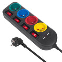 Power Strip - Maclean Mce229b 4-socket Extension Cable + 2xusb With Sw