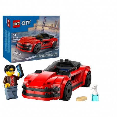 Toy Vehicle - LEGO CITY 60448 Sports Car 109pcs 130mm Red