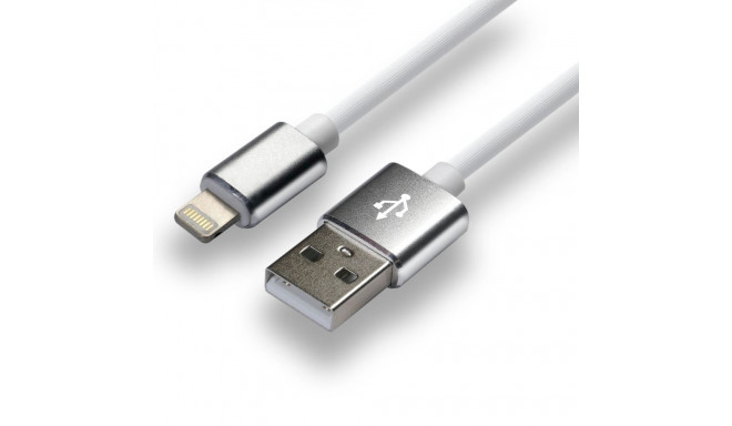 USB Cable - everActive Lightning Quick Charge 1m 2.4A White