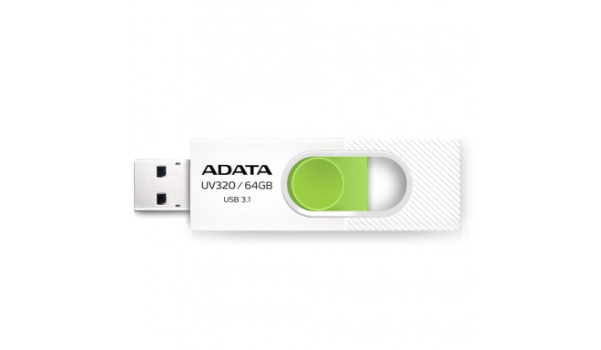 USB Flash Drive - Adata Uv320 64GB USB Type-a 3.2 Gen 1, Green