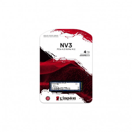 SSD - Kingston Technology NV3 4000G 4TB M.2 NVMe PCIe 4.0 2280