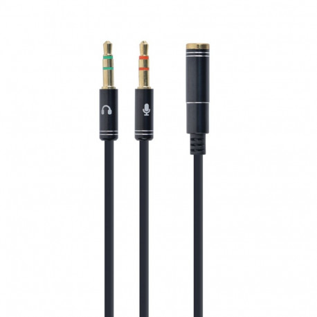 Audio Cable - Gembird 0.2m, Black