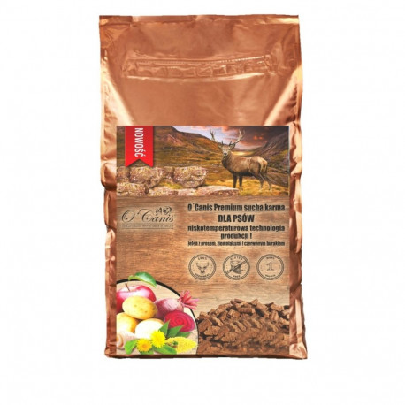 Dog Food - O'CANIS Deer with Millet, Potatoes, and Red Beet 12kg
