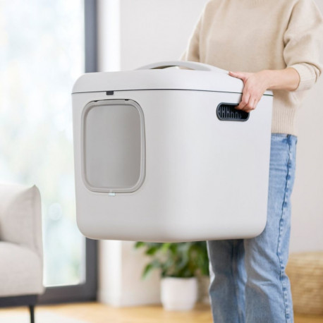 Cat Litter Box - ROTHO Biala XL White