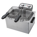 Fryer - ProfiCook PC-FR 1038 Double Stand-alone 3000 W 5 L Silver