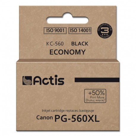 Ink Cartridge - Actis KC-560 Replacement PG-560XL Supreme 22ml Black