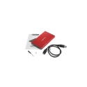 External Hard Drive Enclosure - Natec Rhino Go USB 3.0, Red