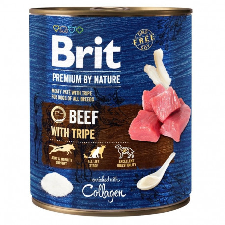 Dog Food - Brit Premium By Nature Beef With Tripe 800g