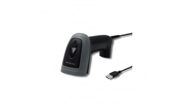 Barcode Scanner - Qoltec 50863 Wired USB Black