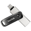 USB Flash Drive - SanDisk iXpand 64GB USB Type-A/Lightning Black/Silver