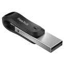 USB Flash Drive - SanDisk iXpand 64GB USB Type-A/Lightning Black/Silver