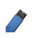 M.2 SSD Enclosure - Qoltec 51832 2TB SATA USB 3.0 Blue Qoltec 51832 M.2 SSD Enclosure | SATA NGFF | 