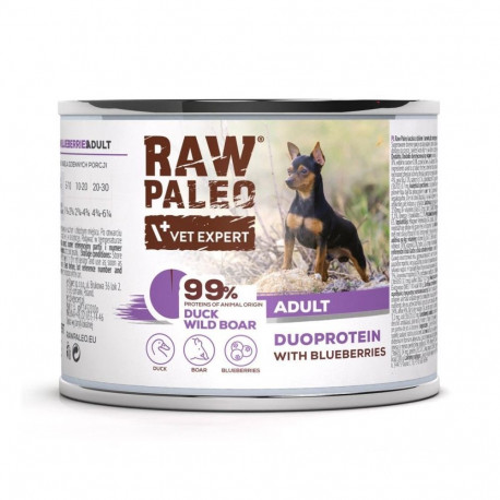 Dog Food - RAW PALEO Duoprotein Duck & Boar 200g RAW PALEO Duoprotein Duck & Boar Wet Dog Food 200g