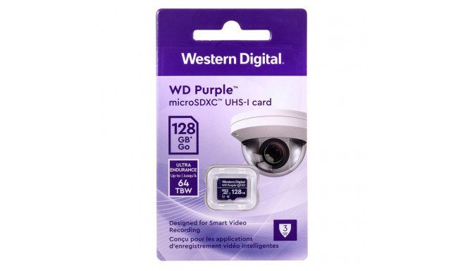 Memory Card - Western Digital WD Purple SC QD101 128GB MicroSDXC Class 10 U1