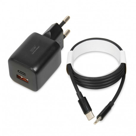 Wall Charger - iBOX C-42 GaN PD 33W USB Type-C Black