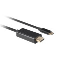 USB Type-c Adapter - Lanberg Cmdp 10cu, Black