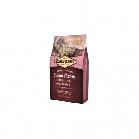 Cat Food - CARNILOVE Salmon & Turkey Kittens Dry 6kg Grain-Free