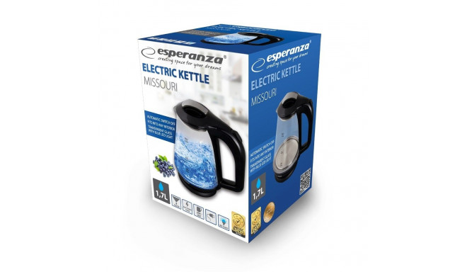 Electric Kettle - Esperanza Ekk024k 1.7 L 1500 W Black